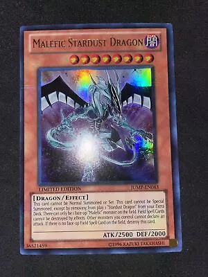 Malefic Stardust Dragon Yu-gi-oh! Ultra Rare Jump-en043 Nm • $12.87