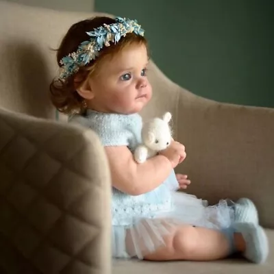 Realistic Reborn Toddler 60cm Lifelike Dolls Soft Silicone Girl Baby Doll Babies • $157