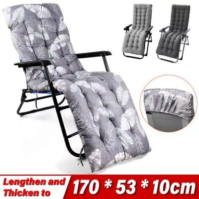 Sun Lounger Cushion Bench Chair Sunbed Garden Recliner Replacement Anti Slip UK • £11.99