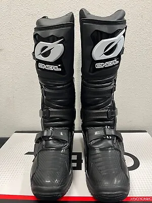 O'Neal RMX Offroad Motocross Riding Boots Black Size 12 / EU 46 0333-112 • $119.99