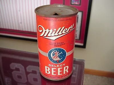 Miller Select Flat Top Beer Can IRTP Rare Exceptional Can In Very Good Cond. • $499