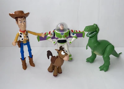 £10 • Buy Disney / Pixar Toy Story Bundle Woody Buzz Rex Bullseye VCG