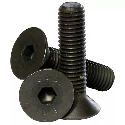 M3 M4 M5 M6 M8 Black High Tensile Socket Countersunk Screws Self Colour Bolts • £1.12