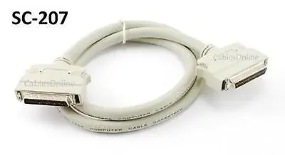 3ft SCSI-2 External HPDB50 Male / Male Molded Cable CablesOnline SC-207 • $20.95