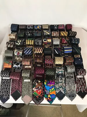 Mens Neck Tie Lot Of 50 To Wear / Craft / Resell Vintage/Modern Nice Ties Lot #1 • $55
