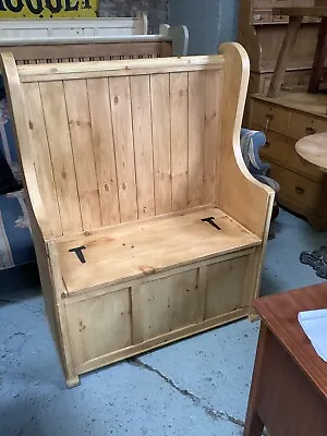 £350 • Buy Lovely Small  New Pine Church Pew With Lift Up Lid Storage