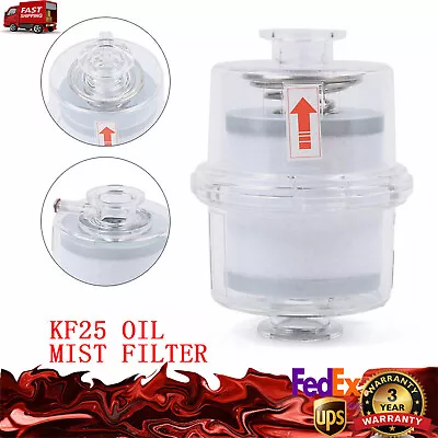 Oil Mist Filter Vacuum Pump Fume Separator Exhaust Transparent KF25 Interface! • $50.35