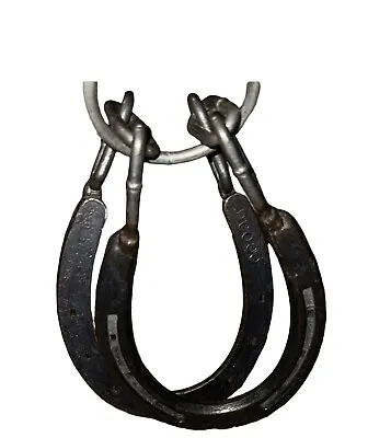 Vintage Diamond Classic Lucky HORSESHOE Set Chain With Loop Western Collectible • $9.99