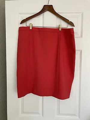 £1.99 • Buy Gorgeous Coral Jaeger Pencil Skirt Size 18 Worn Once