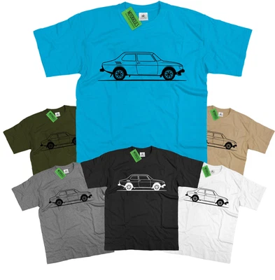 Original Sketch Saab 99 Swedish Rally Legend T Shirt • $16.15