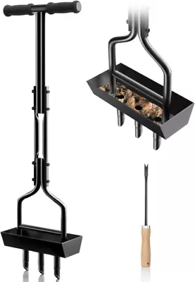 EEIEER Lawn Aerator Hollow Tine Aerator Core Aerating With Storage Black  • £62.49