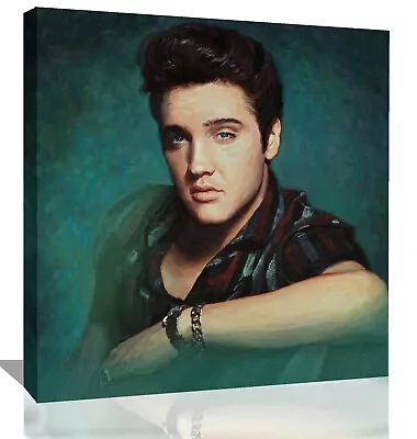 Elvis Presley Painting Canvas Wall Art Picture Print • $20.50