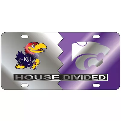 KANSAS  / KANSAS ST HOUSE DIVIDED License Plate / Car Tag • $29.95