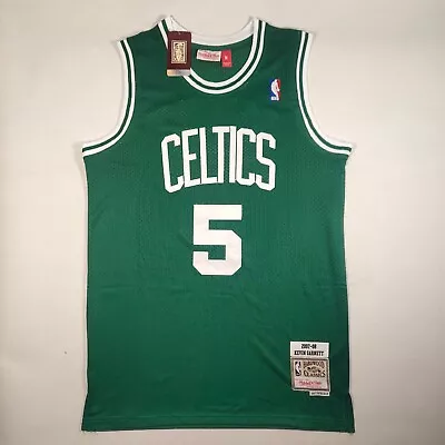 Boston Celtics Kevin Garnett 5# Jerseys Embroidered 07-08 Season Retro Green • $42.80