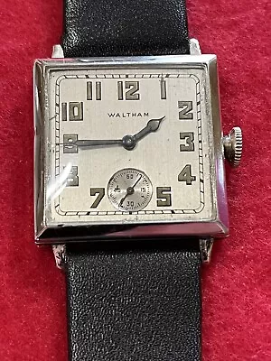 Rare Antique 1924 Men's Waltham  Sapphire  15j Manual Wind Wristwatch-Runs Great • $124.95