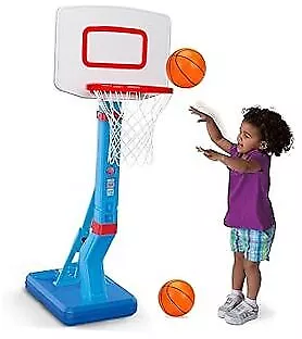 Toddler Basketball Hoop Indoor Mini Adjustable Poolside Basketball Goal Blue • $63.12