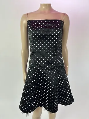 Vintage 90's Y2K Jessica Mcclintock Dress 9/10 Prom Party Formal Polka Dot MM16 • $47.99