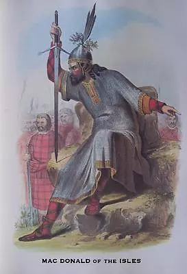 Clan MacDonald Of The Isles - CUSTOM MATTED - Scottish Tartan Art Print - GIFT • $15