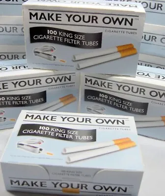 MAKE YOUR OWN KING SIZE FILTER TUBES X 500 - THE NEW CONCEPT TUBES • £4.99