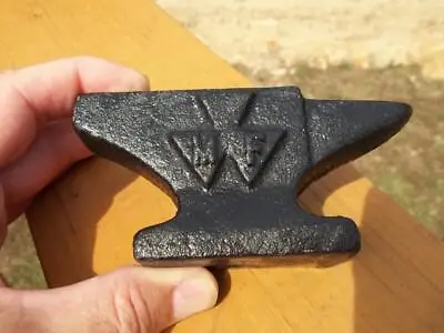 Cast Iron Massey Ferguson Mf Tractor Mini Anvil Farm Blacksmith Tool Raised Logo • $15.95