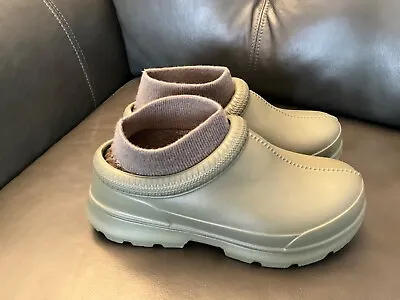 New Ugg Tasman X Size 8 Water Proof Plush Sock Rain Boots Burnt Olive Clogs • $58.99