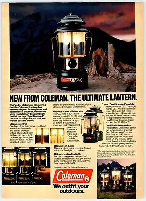 1984 COLEMAN ULTIMATE LANTERN Vintage 8 X10.75  Magazine Ad 1980's M285 • $5