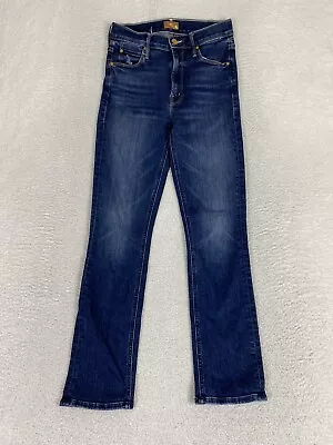 Women's Mother Jeans The Mid Rise Dazzler Ankle Teaming Up Denim Sz 25x27 • $79.88
