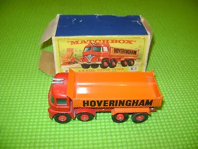Matchbox King Size K-1 8-wheels Tipper Truck Hoveringham In Original Box • £30.78