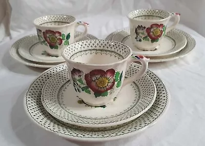 3x Masons Pottery Paynsley Pattern Trios C1950s • £39.99