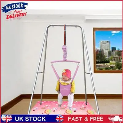 Kids Jumping Chair Adjustable Baby Swing Bouncing Seat Exercise Toy (Pink) • £24.30