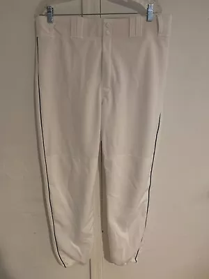 Majestic Baseball Pants Large White With Black Stripe - No Stains! • $11.90