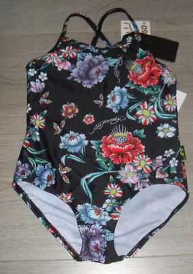 Girls Ed Hardy Floral Swimsuit (Age 5 Years) - New With Tags • £7