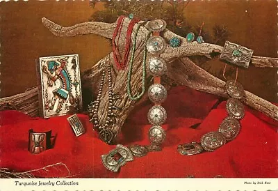 Postcard Turquoise Jewelry Collection Museum Of New Mexico • $4.95