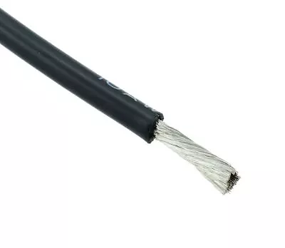 5m Black 12AWG Silicone 680/0.08mm Stranded Wire Cable • £11.69