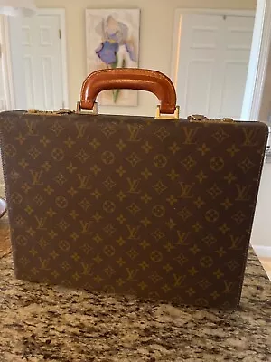 Vintage Louis Vuitton Hard Briefcase With Combination Set Lock Monogram • $1291.50