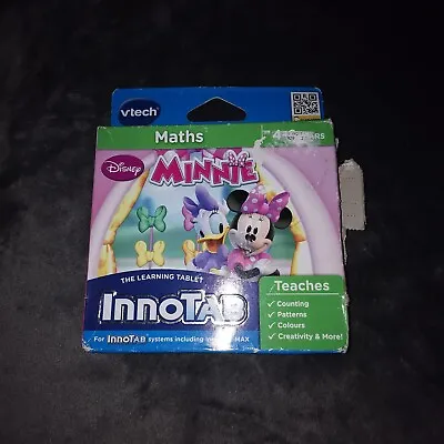 Official VTech InnoTab Minnie Mouse Game Maths Age 4-6 New In Pack • £5