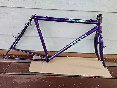 1990 Novara Ponderosa Fillet Brazed Tange Chromoly Mountain Bike Frame 19  Large • $139