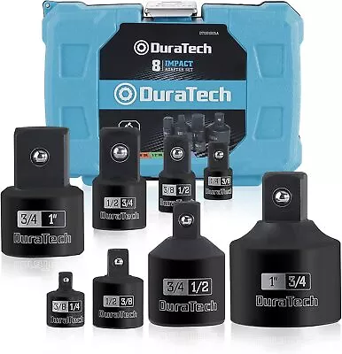 DURATECH 8PCS Impact Socket Adapter Reducer Set 1/4  3/8  1/2  3/4  Square Drive • $36.99