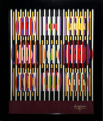 Yaakov Agam Judith L. Posner & Assoc. In Mixed Media Serigraph Hand Signed Frmd • $599.95