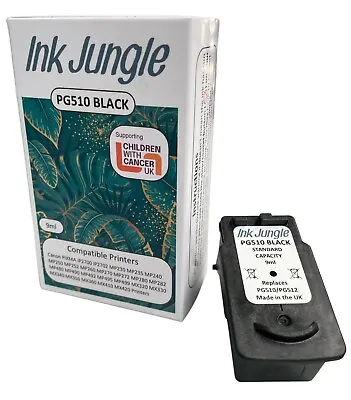 £12.95 • Buy PG510 Black Ink Cartridge For Canon PIXMA IP2700 IP2702 MP230 MP235 MP240 MX350