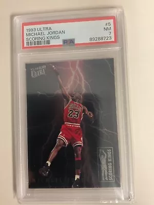 1993-94 Fleer Ultra Scoring Kings #5 Michael Jordan Chicago Bulls HOF PSA 7 NM • $401