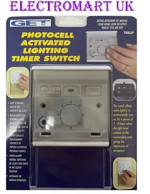£9.99 • Buy Photocell Activated Lighting Timer Wall Light Switch