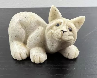 Quarry Critters Second Nature Design Vintage Cameron Cat Figurine 2000 • $14