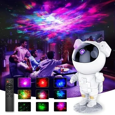 Astronaut Starry Galaxy Projector Night Light Lamp Sky Space Star Lamp + Remote • £26.99