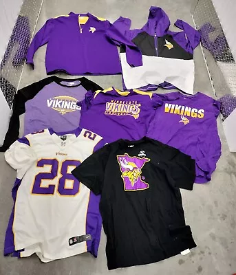 XL Size Lot Of 7 Minnesota Vikings Jersey/shirts/Jacket • $50