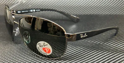 RAY BAN RB3386 004 9A Gunmetal Green Polarized Men's 67 Mm Sunglasses • $160.38