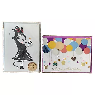 Lot 2 Papyrus 3d Birthday Cards Disney Minnie Mouse Complete New • $9