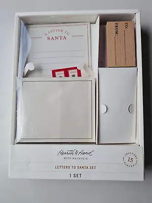 Hearth & And Hand Letters To Santa Stationary Set Rubber Stamp New Unopened🎄 • $7.99