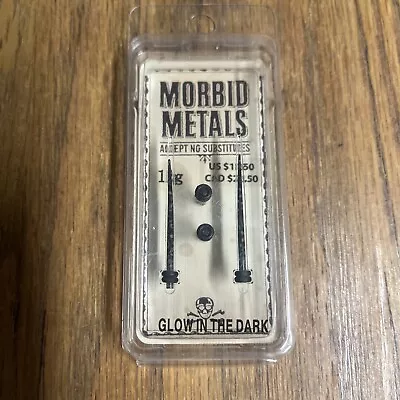Morbid Metals Taper Black Basic W Plug 4 Pk 12g Ear Plug Body Jewelry NEW Glow • $4.99