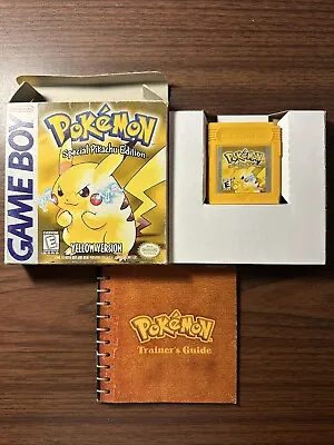 Nintendo Gameboy Pokemon Yellow First Print Edition CIB • $363.48